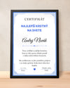 Certifikáty pre krstného