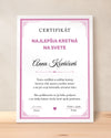 Certifikáty pre krstnú