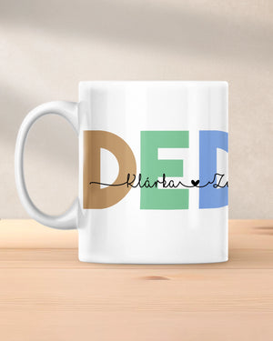 Hrnček DEDKO s menami vnúčat