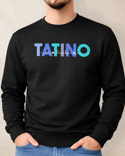Mikina bez kapucne TATINO s menami detí