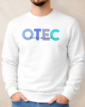 Mikina bez kapucne OTEC s menami detí