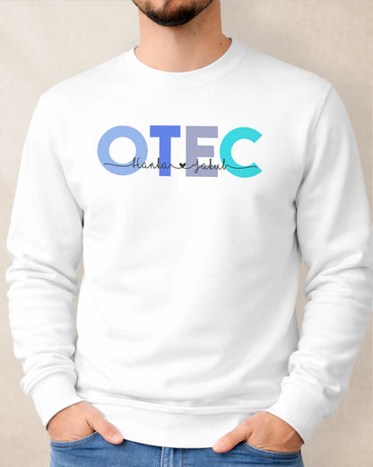 Mikina bez kapucne OTEC s menami detí