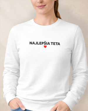 Mikina bez kapucne Najlepšia Teta