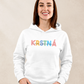 Mikina Krstná s menami krstných detí