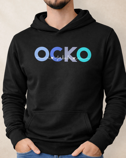 Mikina OCKO s menami detí