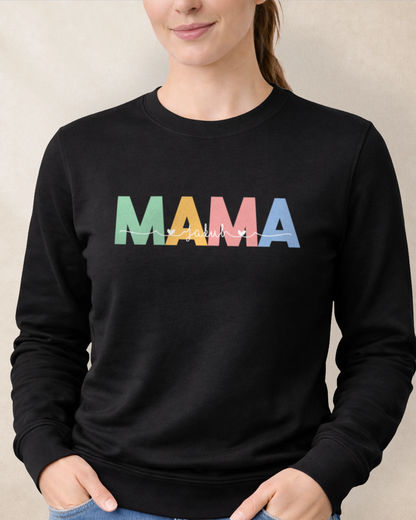 Mikina bez kapucne Mama s menami detí