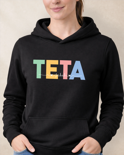 Mikina Teta s menami detí
