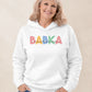 Mikina BABKA s menami vnúčat