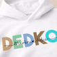 Mikina DEDKO s menami vnúčat