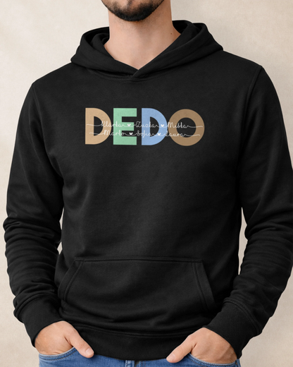 Mikina DEDO s menami vnúčat