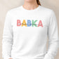 Mikina bez kapucne BABKA s menami vnúčat