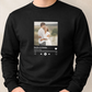 Unisex mikina bez kapucne – Spotify s tvojou fotkou