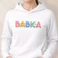Mikina BABKA s menami vnúčat