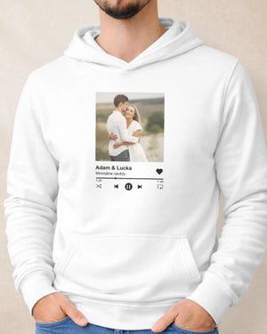 Unisex mikina – Spotify s tvojou fotkou