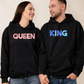 Párové mikiny King & Queen s vlastnými menami