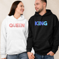 Párové mikiny King & Queen s vlastnými menami