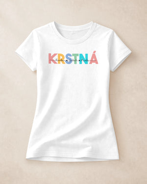 Tričko Krstná s menami krstných detí