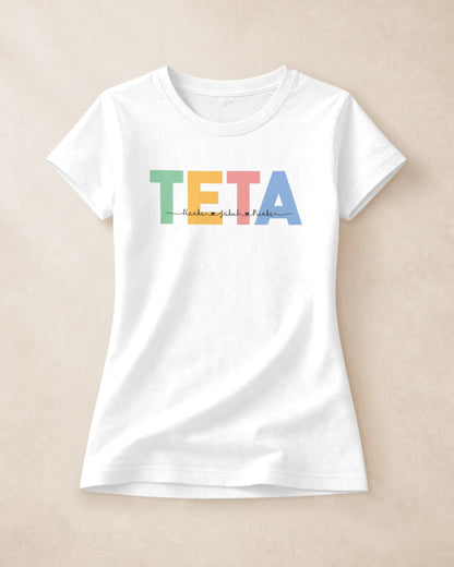Tričko Teta s menami detí