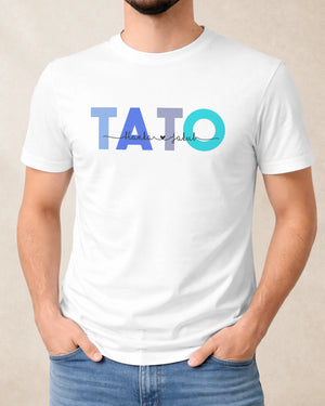 Tričko TATO s menami detí