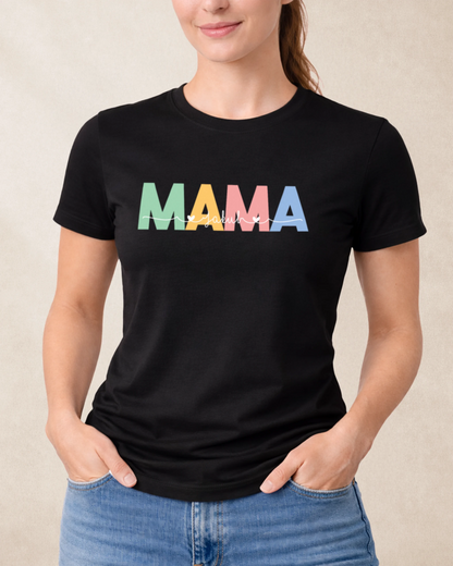 Tričko Mama s menami detí