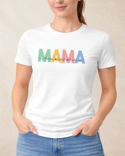 Tričko Mama s menami detí