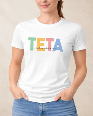 Tričko Teta s menami detí