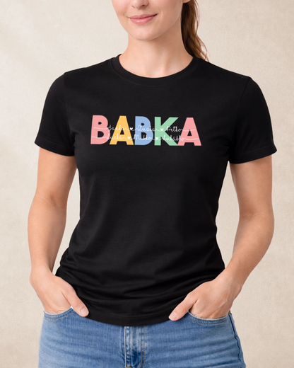 Tričko BABKA s menami vnúčat