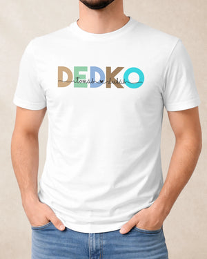 Tričko DEDKO s menami vnúčat
