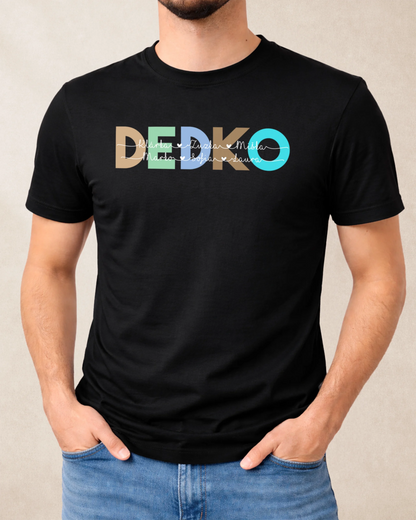 Tričko DEDKO s menami vnúčat