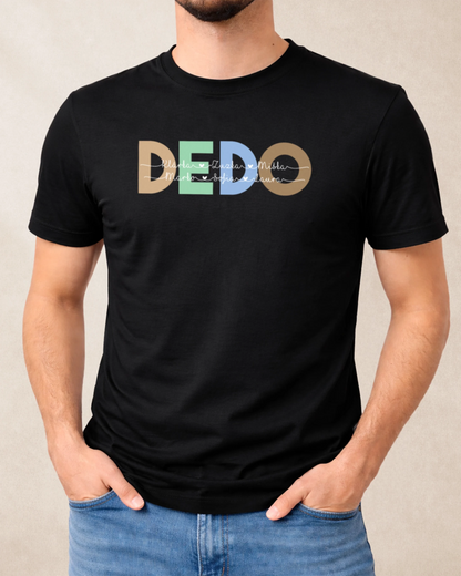 Tričko DEDO s menami vnúčat