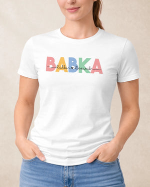 Tričko BABKA s menami vnúčat