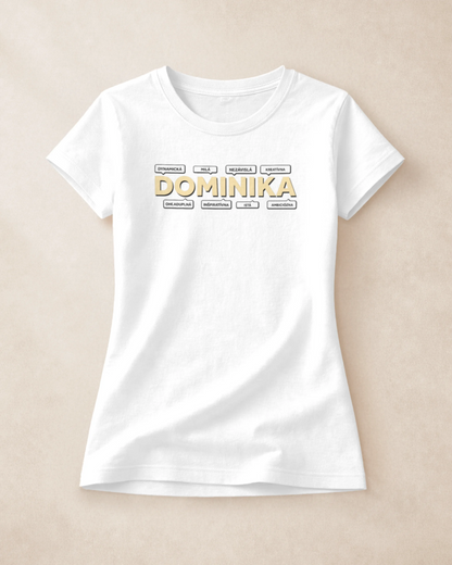 Tričko s menom Dominika
