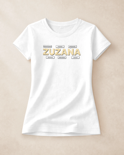 Tričko s menom Zuzana