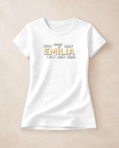 Tričko s menom Emília