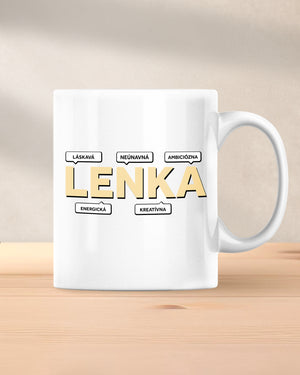Hrnček s menom Lenka